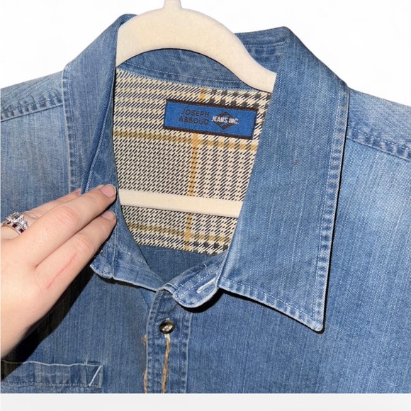 NWT Men’s XXL Joseph Abboud Light Blue Denim Shirt - Picture 2 of 3